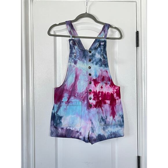 Vintage Forever 21 Los Angeles Rare Find Ladies Romper Size 28 Tie Dye - Picture 1 of 7